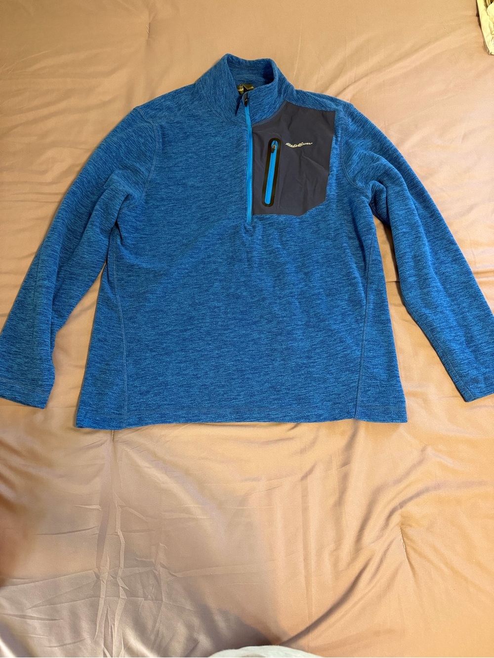Eddie Bauer Men’s Blue Half-Zip Pullover